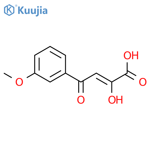 2-BUTENOIC ACID, 2-HYDROXY-4-(3-METHOXYPHENYL)-4-OXO-, (2Z)- structure