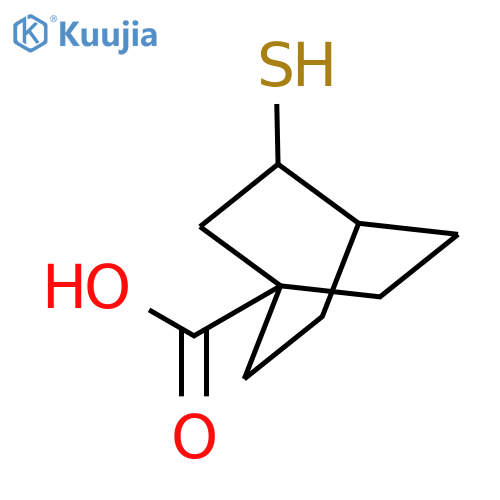 Bicyclo[2.2.2]octane-1-carboxylic acid, 3-mercapto- structure