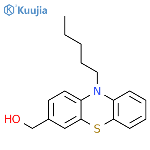 10H-PHENOTHIAZINE-3-METHANOL, 10-PENTYL- structure