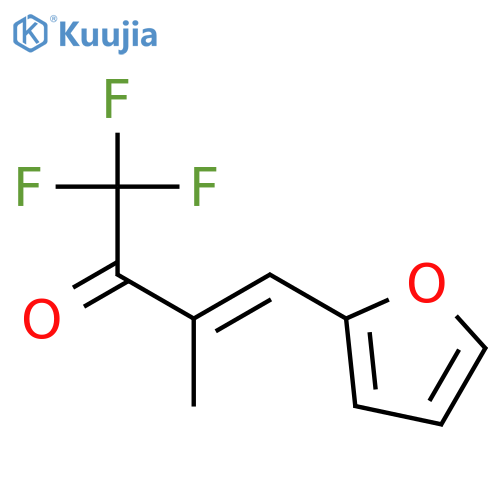 1,1,1-trifluoro-4-(furan-2-yl)-3-methylbut-3-en-2-one structure