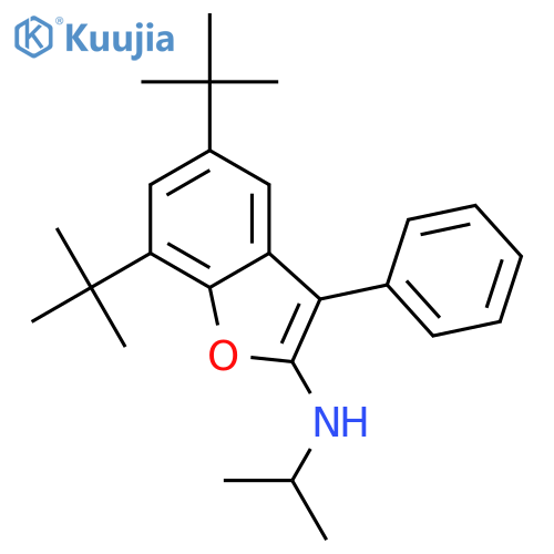 2-Benzofuranamine,5,7-bis(1,1-dimethylethyl)-N-(1-methylethyl)-3-phenyl- structure