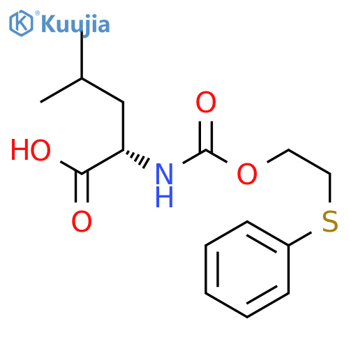 L-Leucine, N-[[2-(phenylthio)ethoxy]carbonyl]- structure