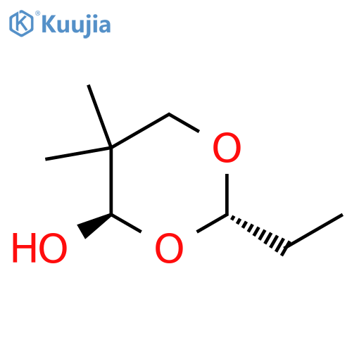 1,3-Dioxan-4-ol, 2-ethyl-5,5-dimethyl-, (2R,4S)-rel- (9CI) structure
