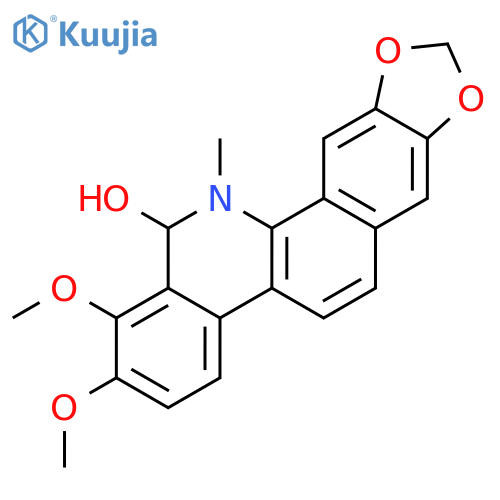 1,2-dimethoxy-12-methyl-12,13-dihydro-[1,3]dioxolo[4',5':4,5]benzo[1,2-c]phenanthridin-13-ol structure