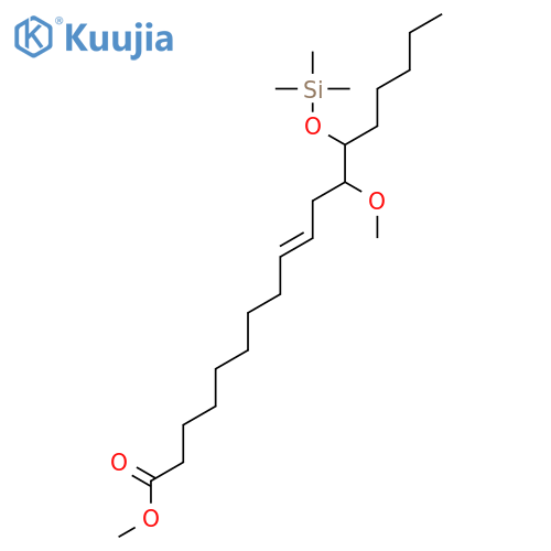 methyl 12-methoxy-13-trimethylsilyloxy-9-octadecenoic structure