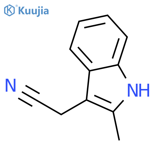 2-(2-Methyl-1H-indol-3-yl)acetonitrile structure
