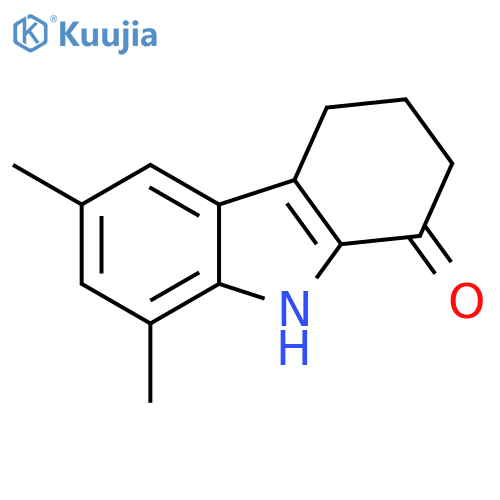 6,8-Dimethyl-2,3,4,9-tetrahydro-1H-carbazol-1-one structure