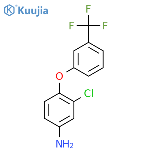 3-Chloro-4-3-(trifluoromethyl)phenoxybenzenamine structure