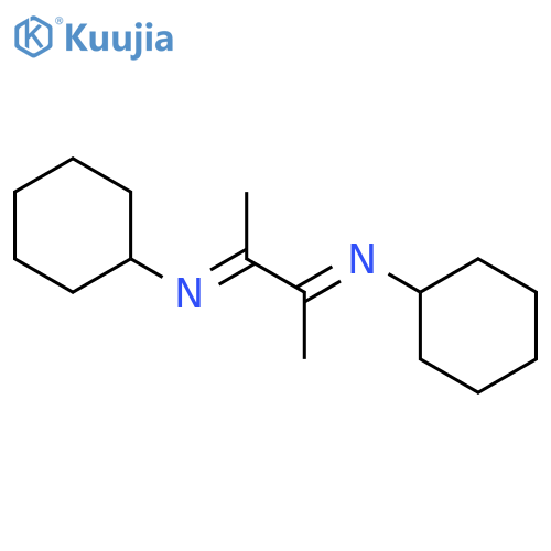 Cyclohexanamine, N,N'-(1,2-dimethyl-1,2-ethanediylidene)bis- structure