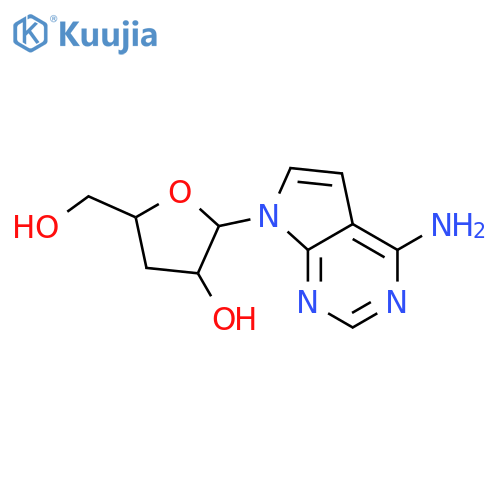 2-(4-aminopyrrolo[2,3-d]pyrimidin-7-yl)-5-(hydroxymethyl)oxolan-3-ol structure