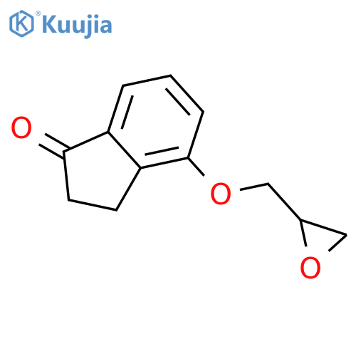 1H-Inden-1-one, 2,3-dihydro-4-(oxiranylmethoxy)- structure