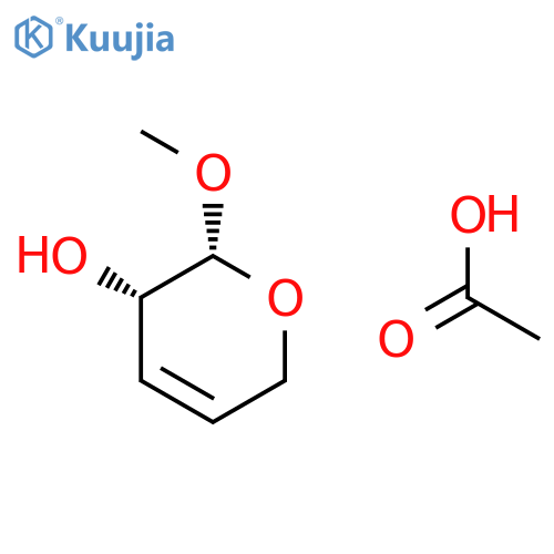 2H-Pyran-3-ol, 3,6-dihydro-2-methoxy-, acetate, cis-(±)- structure