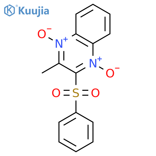 QUINOXALINE, 2-METHYL-3-(PHENYLSULFONYL)-, 1,4-DIOXIDE structure
