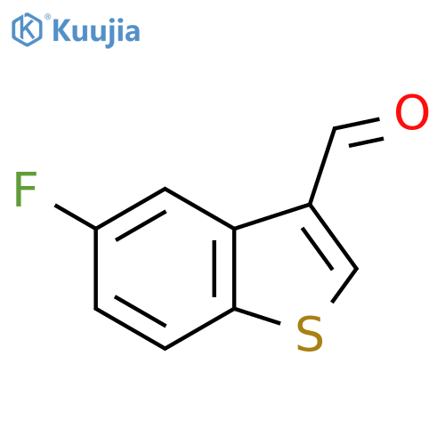 5-Fluoro-benzo[b]thiophene-3-carbaldehyde structure