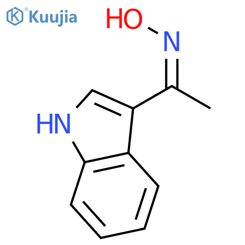 (1Z)-1-(1H-Indol-3-yl)ethanone oxime structure