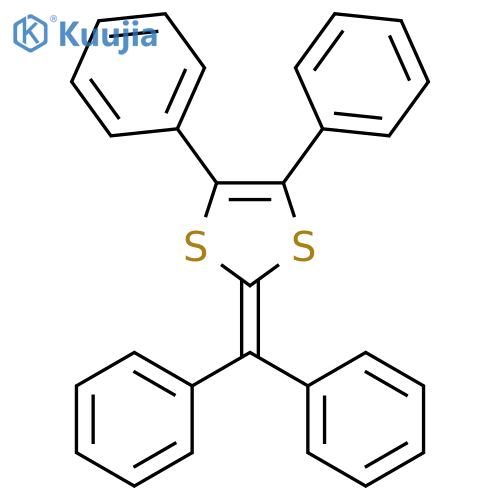 1,3-Dithiole, 2-(diphenylmethylene)-4,5-diphenyl- structure