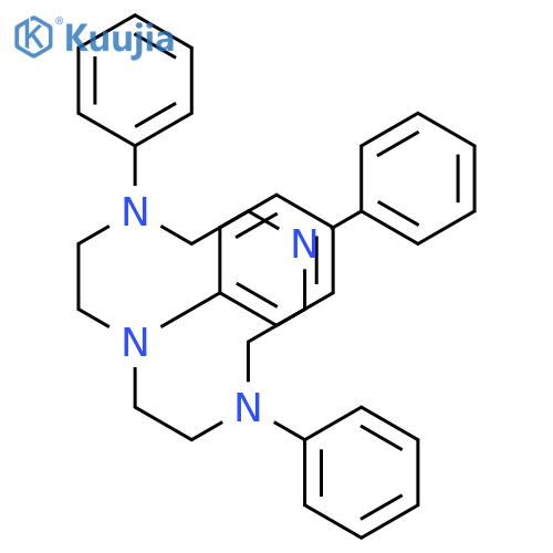 1,4,7,10-Tetraazacyclododecane, 1,4,7,10-tetraphenyl- structure