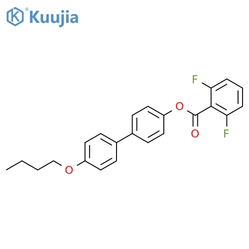 BENZOIC ACID, 2,6-DIFLUORO-, 4'-BUTOXY[1,1'-BIPHENYL]-4-YL ESTER structure