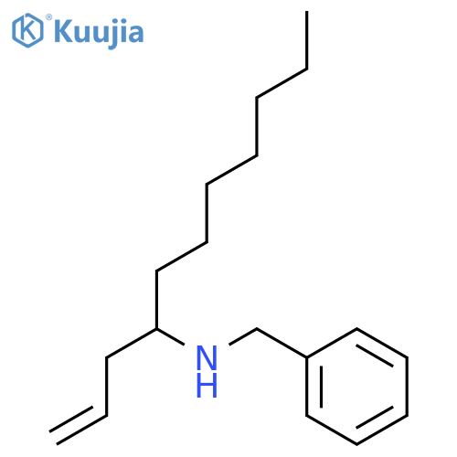 Benzenemethanamine, N-[1-(2-propenyl)octyl]- structure