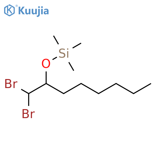 SILANE, [[1-(DIBROMOMETHYL)HEPTYL]OXY]TRIMETHYL- structure