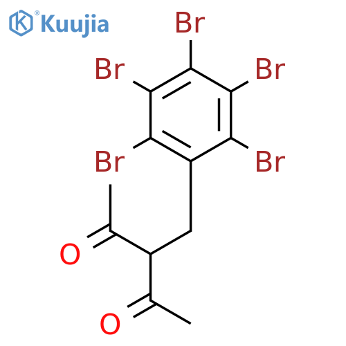 2,4-Pentanedione, 3-[(pentabromophenyl)methyl]- structure