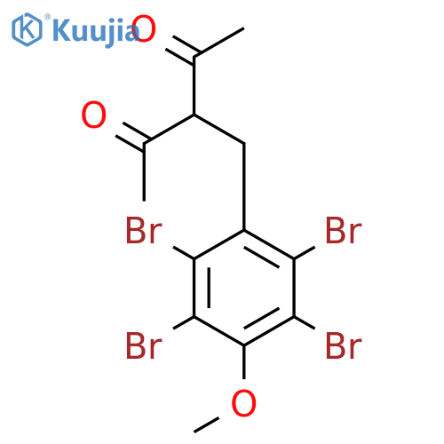 2,4-PENTANEDIONE, 3-[(2,3,5,6-TETRABROMO-4-METHOXYPHENYL)METHYL]- structure