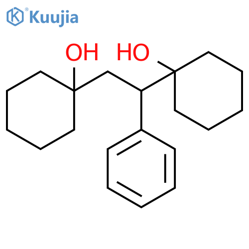 CYCLOHEXANOL, 1,1'-(1-PHENYL-1,2-ETHANEDIYL)BIS- structure