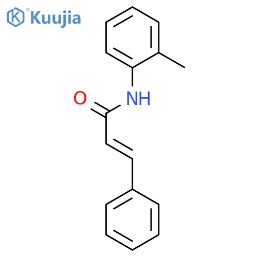 2-Propenamide, N-(2-methylphenyl)-3-phenyl-, (2E)- structure