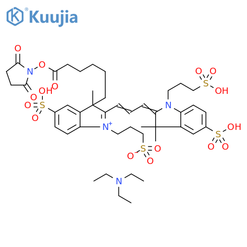 AF 555 NHS ester,TEA salt  structure