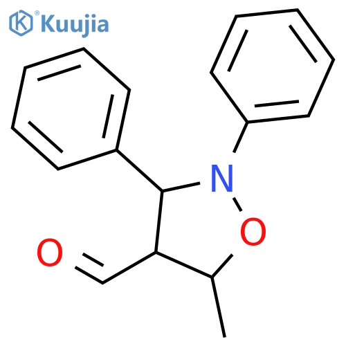 4-Isoxazolidinecarboxaldehyde, 5-methyl-2,3-diphenyl- structure