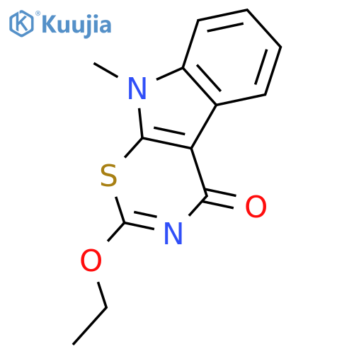 1,3-Thiazino[6,5-b]indol-4(9H)-one, 2-ethoxy-9-methyl- structure