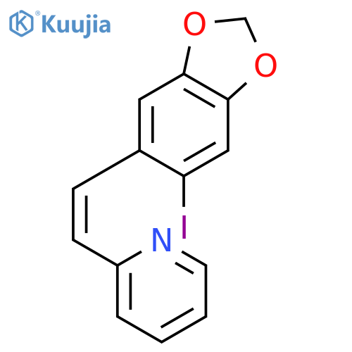 Pyridine, 2-[(1Z)-2-(6-iodo-1,3-benzodioxol-5-yl)ethenyl]- structure