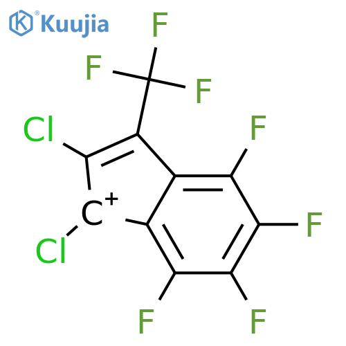 INDENYLIUM, 1,2-DICHLORO-4,5,6,7-TETRAFLUORO-3-(TRIFLUOROMETHYL)- structure