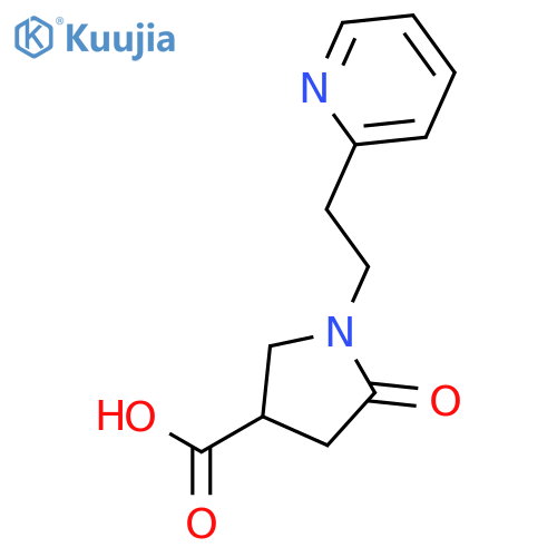 3-Pyrrolidinecarboxylic acid, 5-oxo-1-[2-(2-pyridinyl)ethyl]- structure