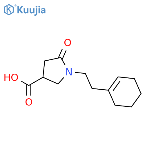 3-PYRROLIDINECARBOXYLIC ACID, 1-[2-(1-CYCLOHEXEN-1-YL)ETHYL]-5-OXO- structure