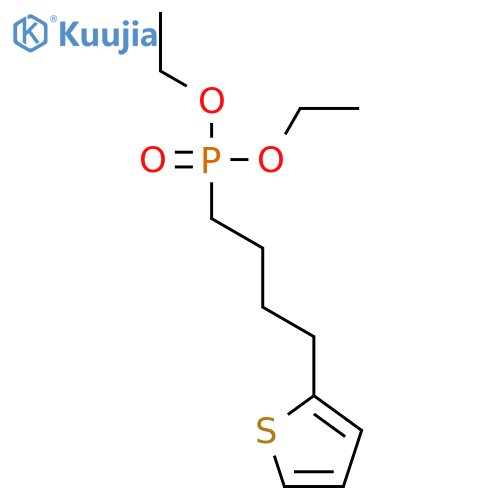 Phosphonic acid, [4-(2-thienyl)butyl]-, diethyl ester structure