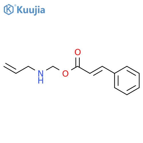 2-Propenoic acid, 3-phenyl-, (2-propenylamino)methyl ester structure