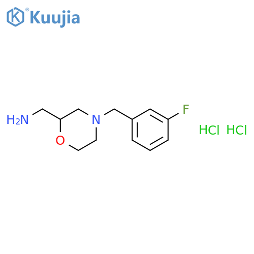 c-[4-(3-fluoro-benzyl)-morpholin-2-yl]-methylamine dihydrochloride structure