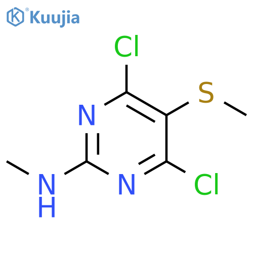 4,6-Dichloro-N-methyl-5-(methylsulfanyl)-2-pyrimidinamine structure