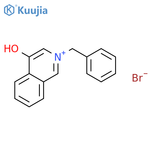ISOQUINOLINIUM, 4-HYDROXY-2-(PHENYLMETHYL)-, BROMIDE structure
