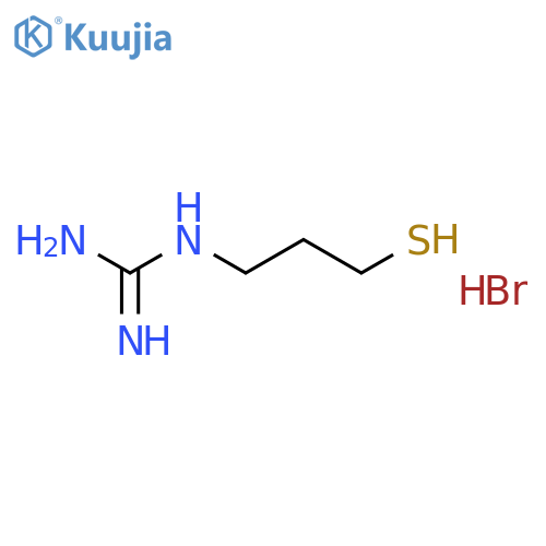 (E)-amino[(3-sulfanylpropyl)imino]methanaminium bromide structure