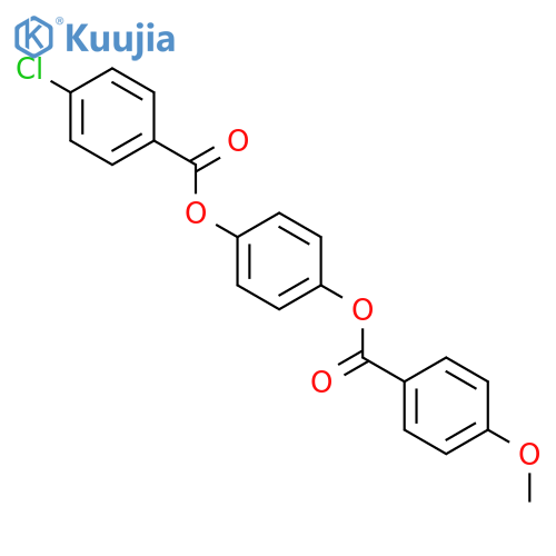 BENZOIC ACID, 4-CHLORO-, 4-[(4-METHOXYBENZOYL)OXY]PHENYL ESTER structure