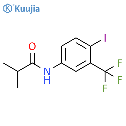 4'-Iodo-3'-trifluoromethylisobutyranilide structure