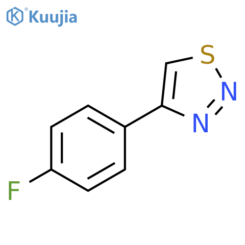 1,2,3-Thiadiazole, 4-(4-fluorophenyl)- structure