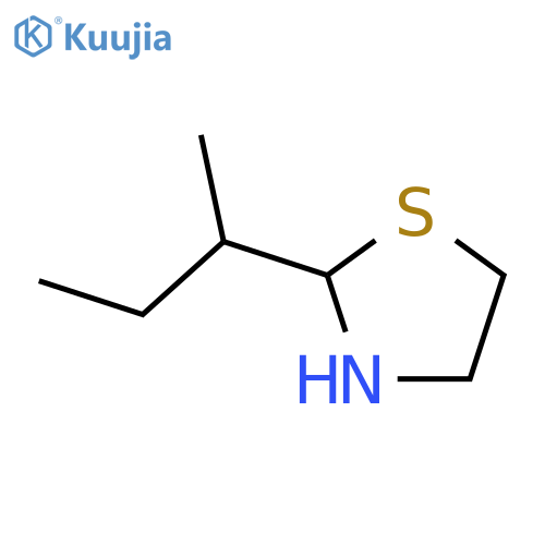 2-(1-Methylpropyl)thiazolidine structure