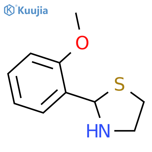 2-(2-methoxyphenyl)-1,3-thiazolidine structure