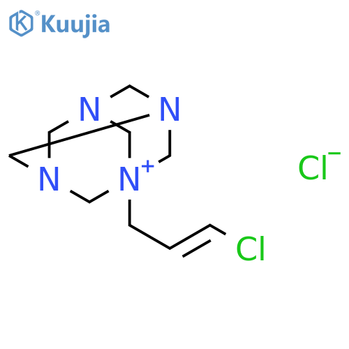 1-(3-Chloroallyl)-1,3,5,7-tetraazaadamantan-1-ium chloride structure