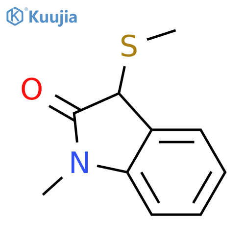 1-Methyl-3-(methylsulfanyl)-1,3-dihydro-2H-indol-2-one structure