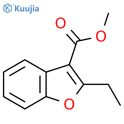 3-Benzofurancarboxylic acid, 2-ethyl-, methyl ester structure