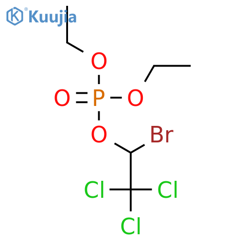 PHOSPHORIC ACID, 1-BROMO-2,2,2-TRICHLOROETHYL DIETHYL ESTER structure